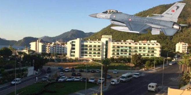 Erdoğan'ın kaldığı oteli iki gün F-16 ile fotoğrafladılar