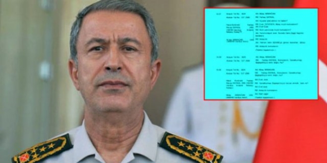 Hulusi Akar 15 Temmuz günü 19:07'de emri vermiş