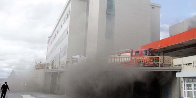 Dicle niversitesi Hastanesi'nde yangn kt