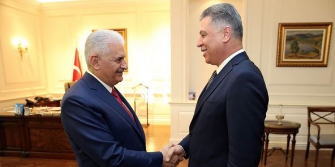 Yıldırım, Irak Türkmen Cephesi Başkanı Salihi'yi kabul etti
