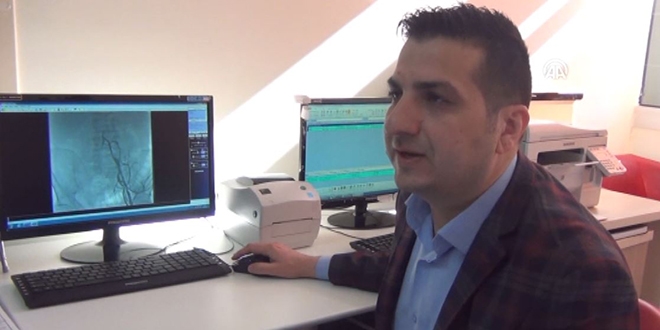 Bacağına takılan stent ayağını kesilmekten kurtardı