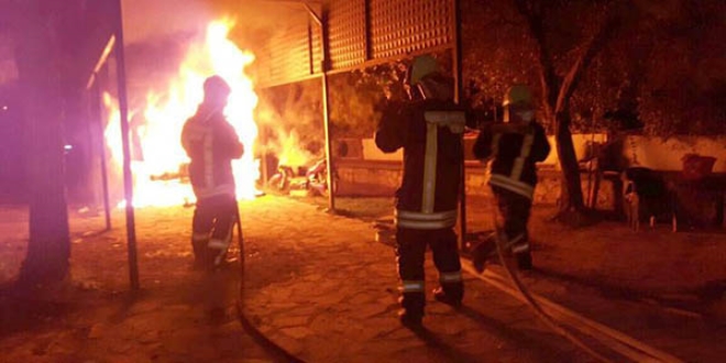 Asılsız ihbarda bulunup ambulansı ateşe verdi