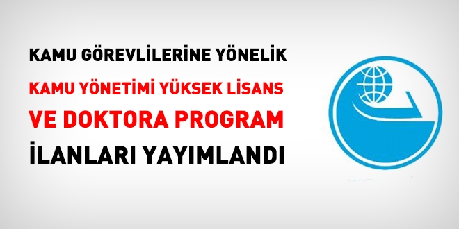 TODAİE'nin, memurlara yönelik, yüksek lisans programları yayımlandı