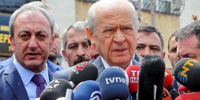 Bahçeli: Kaos uzmanları başka yere dükkan açsın