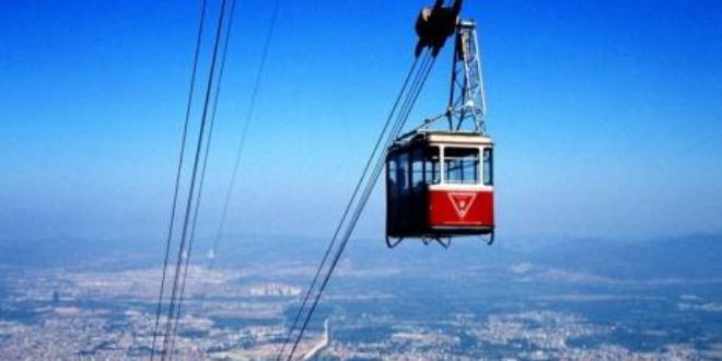 Bursa'da lodos nedeniyle teleferik seferleri iptal edildi