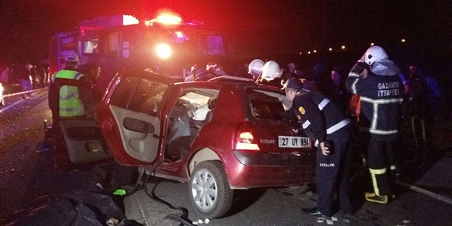 Gaziantep'te zincirleme kaza: 5 ölü, 5 yaralı