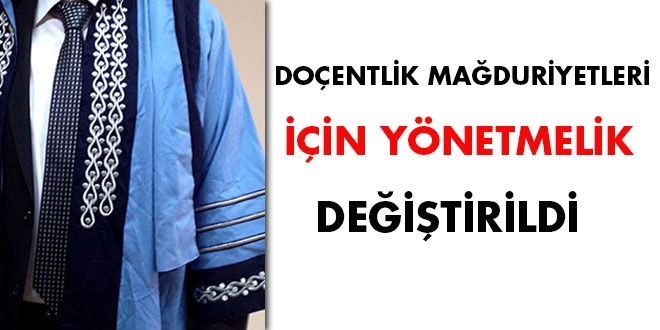 Doçentlik mağduriyetleri için yönetmelik değiştirildi
