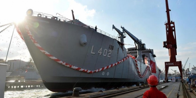 TCG Bayraktar'ın Deniz Kuvvetleri Komutanlığına Teslim Töreni