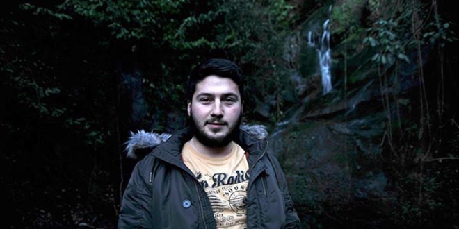 Fındık bahçesinde çalışırken 'saklı' şelaleyi keşfetti