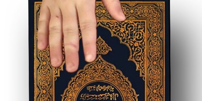 Baransu, Kur'ana el bastırarak KPSS sorularını vermiş
