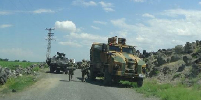 Mardin'de hudut karakollarına saldırı: 2 asker yaralı