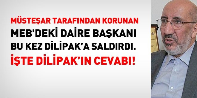 Dilipak, korunan daire başkanını yazdı