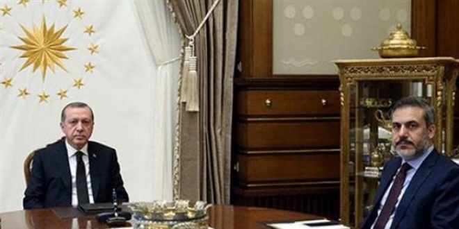 Erdoğan, MİT Müsteşarı Hakan Fidan'ı kabul etti