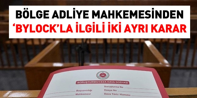 Ceza dairesinden ByLock ile ilgili iki ayrı karar