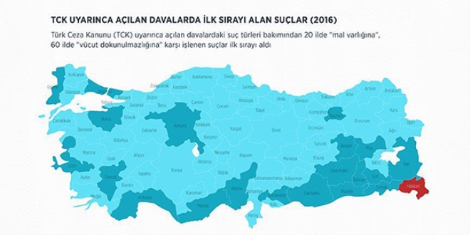Adalet Bakanlığı Türkiye'nin 'Suç Atlası'nı hazırladı