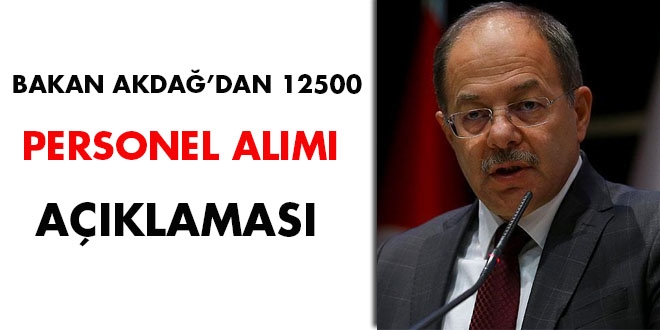 Bakan Akdağ'dan 12500 personel alımı açıklaması