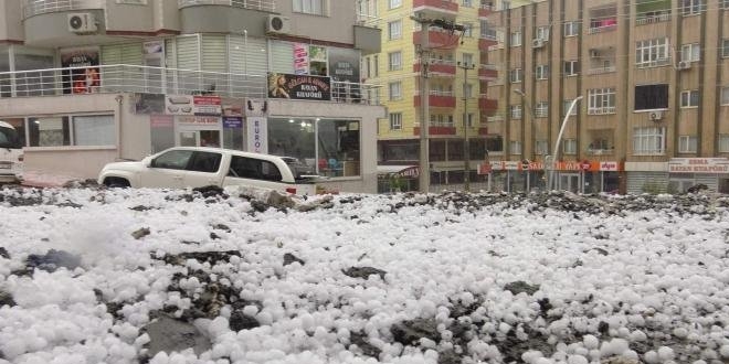 Mardin'de dolu yağışı hayatı olumsuz etkiledi
