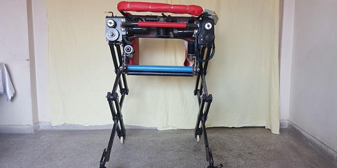 Engelli ve yatalak hastalar için 'robotik sandalye' yaptı