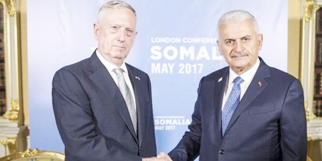 Yıldırım ABD Savunma Bakanı Mattis ile görüştü