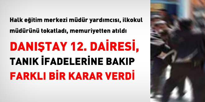 Danıştay, okul müdürünün tokatlanması davasında kararını verdi