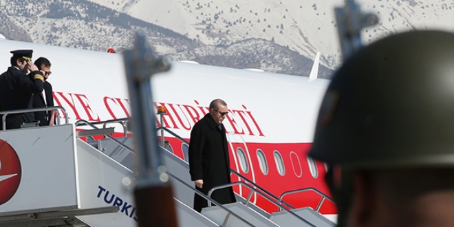 Cumhurbaşkanı Erdoğan Çin'e geldi