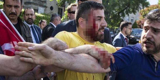 Amerika'da PKK yandaşlarına Türk korumaları müdahale etti