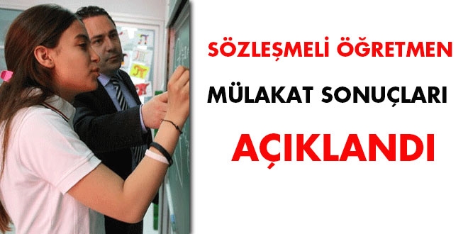 MEB, öğretmen mülakat sonuçlarını açıkladı