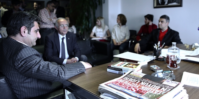 CHP'den Sözcü gazetesinin Ankara bürosuna ziyaret