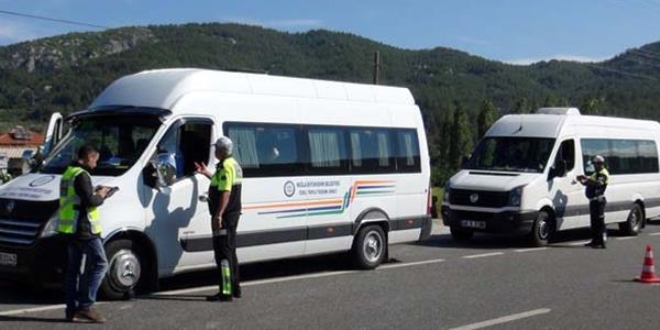 Marmaris'te tur otobüslerine sıkı denetim