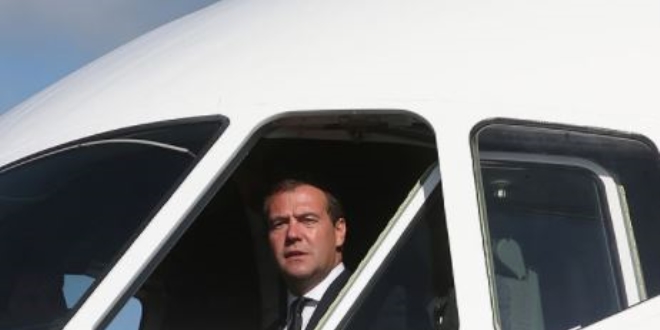 Rusya Babakan Medvedev, Trkiye'den hareket etti