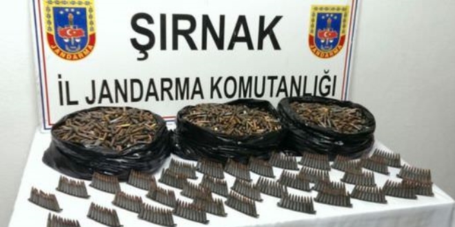 Şırnak'ta çok sayıda mühimmat ele geçirildi