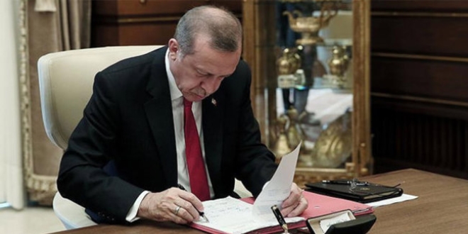 Cumhurbakan Erdoan'n onaylad kanun yaymland