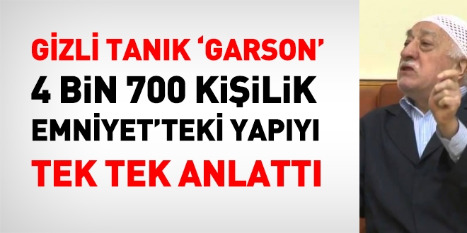 Mahrem imam 'Garson', emniyetteki yapıyı anlattı