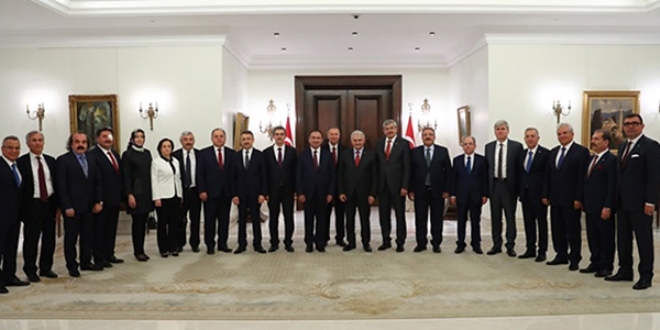 Başbakan Yıldırım HSK üyelerini kabul etti