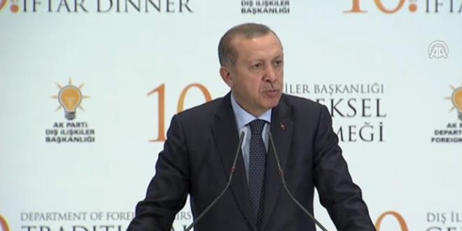 Erdoan: En ufak bir taciz olursa gereini yaparz