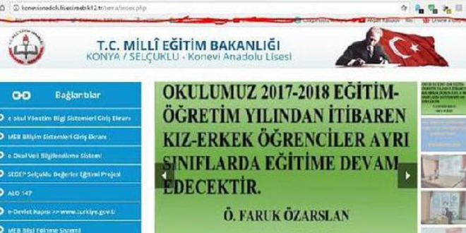 Lise'de sınıfları kız ve erkek diye ayıran müdüre soruşturma