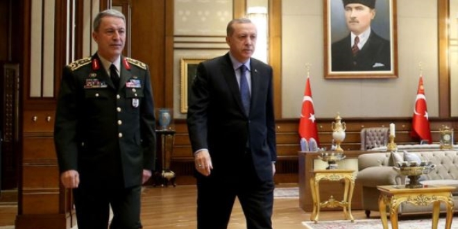 Cumhurbaşkanı Erdoğan, Orgeneral Akar'ı kabul etti