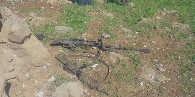 Hakkari'de keskin nişancı tüfeği ele geçirildi