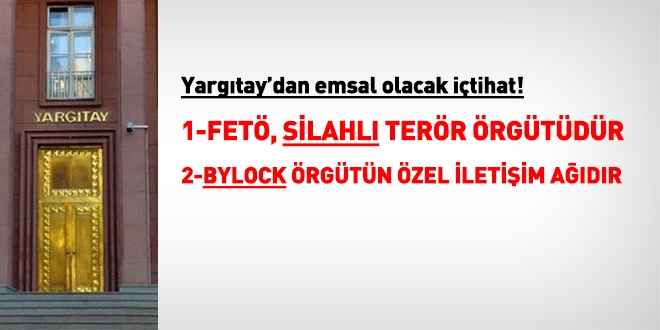 'Silahlı terör örgütü' tanımı Yargıtay kararıyla tescillendi