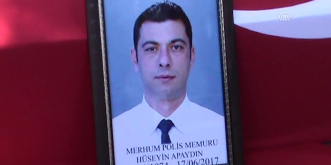 Kalbine yenilen polis memuru toprağa verildi