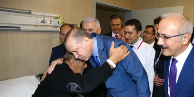 Cumhurbakan Erdoan'n hastane ziyaretleri