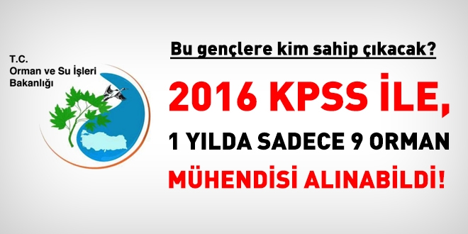 Orman Mühendisleri merkezi atamada hayal kırıklığına uğradı!