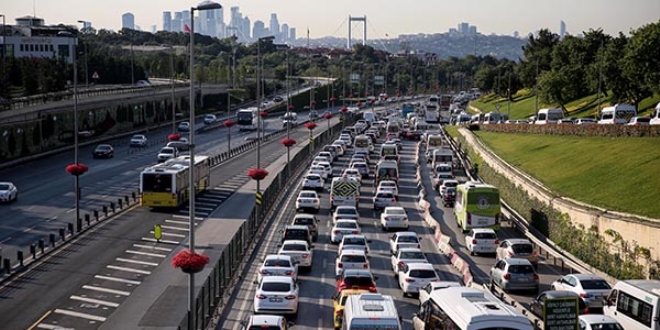 İstanbul trafiği durma noktasında...