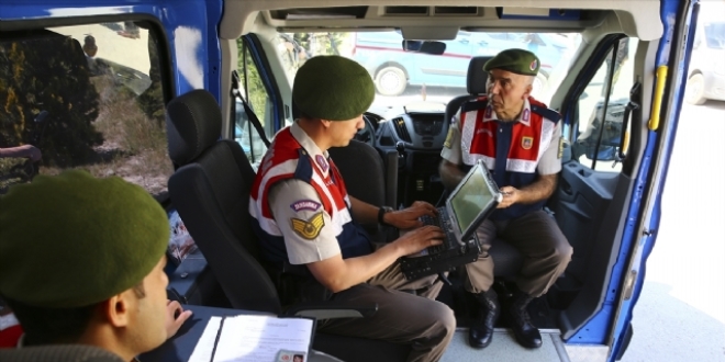 Bartın'da jandarmadan 'drone'lu denetim