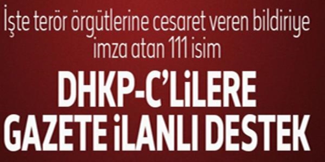 İşte 'O' bildiriye imza atan 111 isim