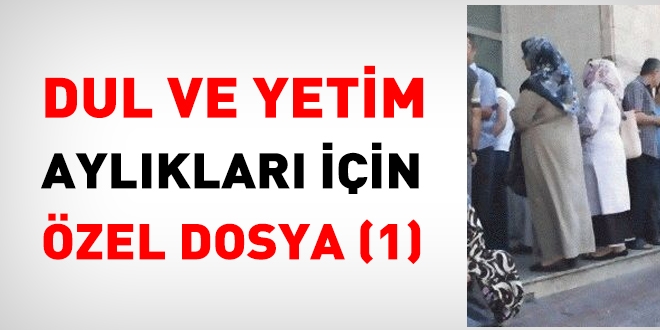 Dul ve Yetim Aylıkları için Özel Dosya (1)