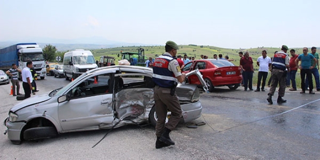 Samsun'da trafik kazas: 5'i ar 8 yaral