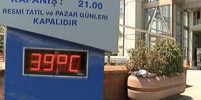 stanbul'da termometreler '39' dereceyi gsterdi