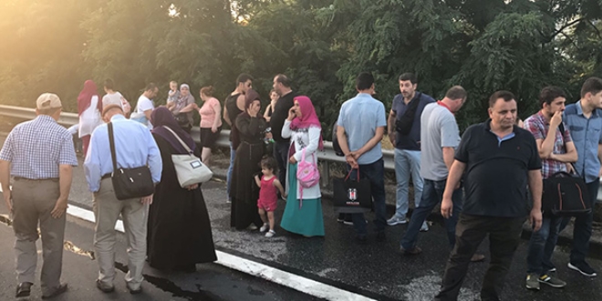 Tekirdağ'da yolcu otobüsü yandı