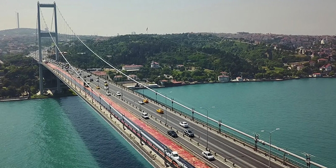 15 Temmuz Şehitler Köprüsü'ne ilk asfalt atılıyor